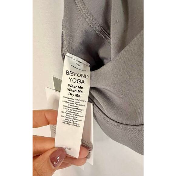 NWT Beyond Yoga POWERBEYOND™ Strive Long Line Bra in Iron Grey sz. S - Picture 5 of 6
